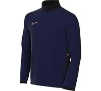 Nike Academy Camiseta De Entrenamiento De Fútbol De Manga Larga Dri-Fit con Cremallera De 1/4 - Niño/A, Blue Void/Black/Orange Pulse, HJ3721-492, S