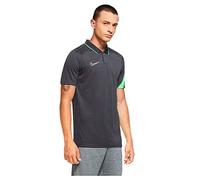 NIKE, Academy Pro, Camisa Polo, Antracita/Huelga Verde/Blanco, XL, Hombre