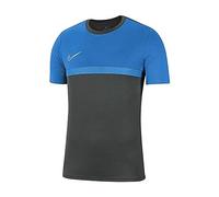 Nike Academy Pro Top SS, Infantil, Gris Antracita/Azul fotográfico/(Blanco), Extra-Large