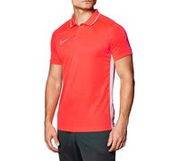 Nike Academy19 Polo SS Polo, Hombre, Bright Crimson/Bright Crimson/White, M