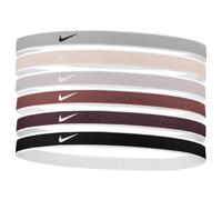 Cinta de pelo de fitness nike swoosh sport s 6 pk tipped gris Talla única