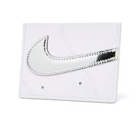 Nike Icon Air Force 1 Card Wallet Carteras Tarjetas Crédito Licencia de conducir Tarjetas Metallic Silver, Color blanco., Talla única