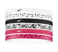Nike Bandas para la cabeza Pack de 6 estampadas Rosa Talla única Mujer