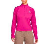 Nike ACG - Ropa de senderismo mujer - W Nike ACG Tf Wolf Grid HZ Top Desert Pink Summit White para Mujer de Lana - Talla XS - Rosa Rosa XS