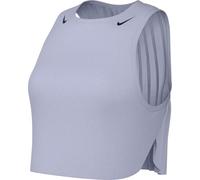 Nike Aeroswift Dri-Fit ADV Running Crop Camiseta sin Mangas para Mujer, Ghost/Blue Void, FN2713-057, M