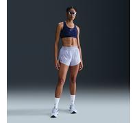 Nike AeroSwift Pantalón corto de running de 8 cm y talle medio con malla interior Dri-FIT ADV - Mujer - Gris XL (EU 48-50)