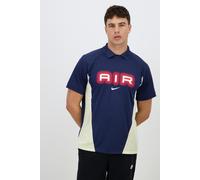 Nike - Camiseta Sportswear Swoosh Air Jersey, Hombre, Midnight Navy-Lt Khaki-White, S