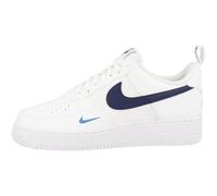 NIKE Air Force 1 '07, Sneaker Hombre, White Deep Royal Blue Lt Photo Blue, 44.5 EU