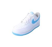 Nike Air Force 1 07, Zapatillas Unisex Adulto, White Aquarius Blue White, 40.5 EU