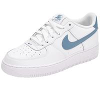 NIKE Air Force 1 (GS), Sneaker, White Metallic Silver Thunderstorm, 40 EU