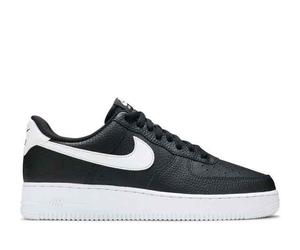 Nike Air Force 1 Low '07 Black White Pebbled Leather EU:40.5