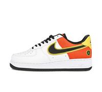 Nike Air Force 1 Low CU8070 100 Rayguns para hombre, talla 6.5, Blanco/Negro/Naranja, 6.5