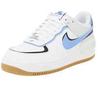 NIKE Air Force 1 Shadow, Sneaker Mujer, White Royal Pulse Black Photon Dust, 44.5 EU