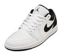 NIKE Air Jordan 1 Low Hombre Trainers 553558 Sneakers Zapatos (UK 10.5 US 11.5 EU 45.5, White Black White 132)
