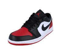 NIKE Air Jordan 1 Low Hombre Trainers 553558 Sneakers Zapatos (UK 9.5 US 10.5 EU 44.5, White Black Varsity Red White 161)