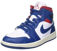 Nike Air Jordan 1 Mid (GS), Zapatillas Hombre, White French Blue Gym Red Sail Black, 42.5 EU