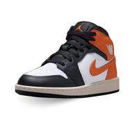 Air Jordan 1 Mid (GS) "WHITE/DEEP Royal Blue-University Red", Estrella de mar/negro-blanco-vela, 6.5 Big Kid