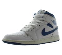 Nike Air Jordan 1 Mid SE Mens Trainers FN5215 Sneakers Zapatos (UK 8 US 9 EU 42.5, White Industrial Blue Sail 141)