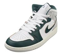 Nike Air Jordan 1 Mid SE - Tenis para hombre, Blanco/vela/gris neutro/verde oxidado, 46 EU