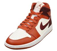Jordan Women's 1 Mid "Dusty Peach" Ref. BQ6472-200 Color Marrón Blanco Talla 37.5 Marrón Blanco 37.5