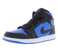 Nike Air Jordan 1 Mid - Tenis deportivos para hombre, Negro Azul Real Negro Blanco, 45 EU