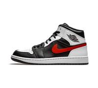 NIKE Air Jordan 1 Mid, Zapatos de Baloncesto Hombre, Multicolor (Black/Chile Red/White), 44 EU