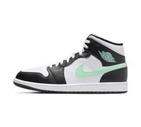 NIKE Air Jordan 1 Mid - Zapatillas deportivas para hombre, Blanco Negro Verde Brillante, 47.5 EU