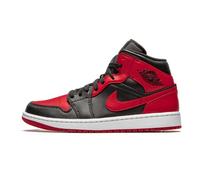 Nike Air Jordan 1 Mid - Zapatillas para hombre, Negro/Rojo Gimnasio-Blanco, 44 EU