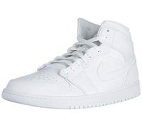 NIKE Air Jordan 1 Mid, Zapatos de Baloncesto Hombre, Blanco (White/White/White), 44 EU