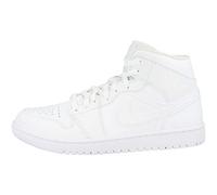 NIKE Air Jordan 1 Mid, Zapatos de Baloncesto Hombre, Blanco (White/White/White), 47 EU