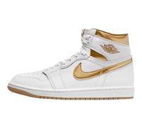 NIKE Air Jordan 1 Retro Hi OG - Zapatillas de deporte para mujer, Oro blanco., 42 EU