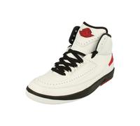 NIKE Air Jordan 2 Retro Mujeres Trainers DX4400 Sneakers Zapatos (UK 5.5 US 8 EU 39, White University Red Black 106)