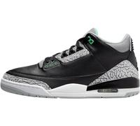 Nike Air Jordan 3 Retro - Tenis para hombre, Negro/Verde Brillante Lobo Gris, 40.5 EU
