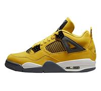 Nike Air Jordan 4 Retro - Zapatos deportivos para hombre, Amarillo Azul Oscuro, 40.5 EU