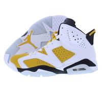 Nike Air Jordan 6 Retro - Tenis para hombre, Blanco/Amarillo Ocre-Negro, 8