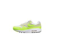 NIKE Air MAX 1 '87, Sneaker Mujer, White Volt Sea Glass Black, 38.5 EU