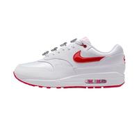 Nike Air Max 1 Premium - Zapatos para hombre (HV2303-100, blanco/rosa juguetón/rojo universitario), Blanco/Rosa juguetón/rojo universitario, 45 EU