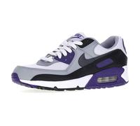 NIKE Air MAX 90, Sneaker Mujer, White Iron Grey Black Wolf Grey, 35.5 EU
