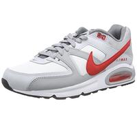 Nike Air Max Command - Zapatillas unisex, color blanco / rojo / gris, talla 45