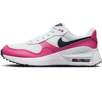 NIKE Air MAX SYSTM (GS), Sneaker, White/Obsidian-Fierce Pink-Pure PLA, 37.5 EU
