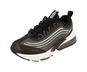NIKE Air Max ZM950 GS CN9835 Zapatillas deportivas unisex (negro/plata metalizada/carmesí brillante/negro 002), 36.5 EU