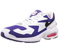 Nike Air MAX2 Light Zapatillas de Atletismo, Hombre, Multicolor (White/Black/Court Purple/Hyper Pink 000), 41 EU (7 UK)