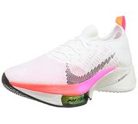 NIKE Air Zoom Tempo Next%, Zapatillas Hombre, Blanco Negro Lavado Coral Rosa, 47.5 EU