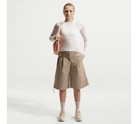 Nike Airreverent Pantalón corto de talle bajo - Mujer - Marrón M (EU 40-42)