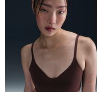 Nike Alate Minimalist Sujetador deportivo convertible de sujeción ligera con almohadilla - Mujer - Marrón 1X (F-G)