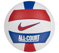 Nike All Court Deflated - Balón de Voleibol de Goma y Piel sintética, Color Blanco, Rojo Universitario, Game Royal/University Rojo, Talla 5 N.100.9072.124.05
