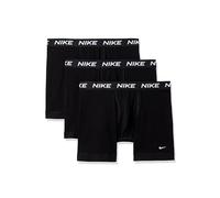 Nike All Day Cotton Stretch Boxer Brief W/Fly Underwear (3-Pack) Ropa Interior de Hombres, Negro/Negro/Negro, Large (Pack de 3)