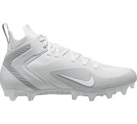 Nike Alpha Huarache 8 Elite CW4440-011 - Tacos de lacrosse para hombre, color blanco, platino puro, gris lobo, blanco, blanco/plateado/gris (White/Pure Platinum/Wolf Grey), 43 EU