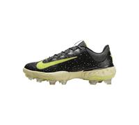 Nike Alpha Huarache Elite 4 - Tacos bajos de béisbol para hombre, Negro/Amarillo, 10.5