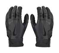 Nike Alpha Huarache Pro - Guantes de bateo para adultos, color negro, 1 par
